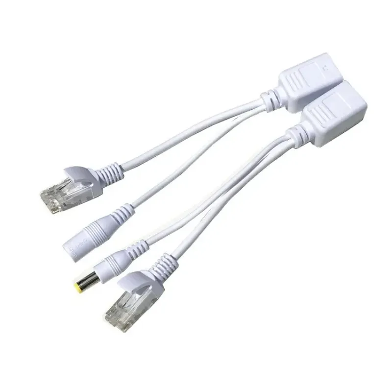 Poe Cable Power Power Over Ethernet Adapter Cable PoE Splitter Injecteur MODULE D'alimentation 12-48V pour la caméra IP