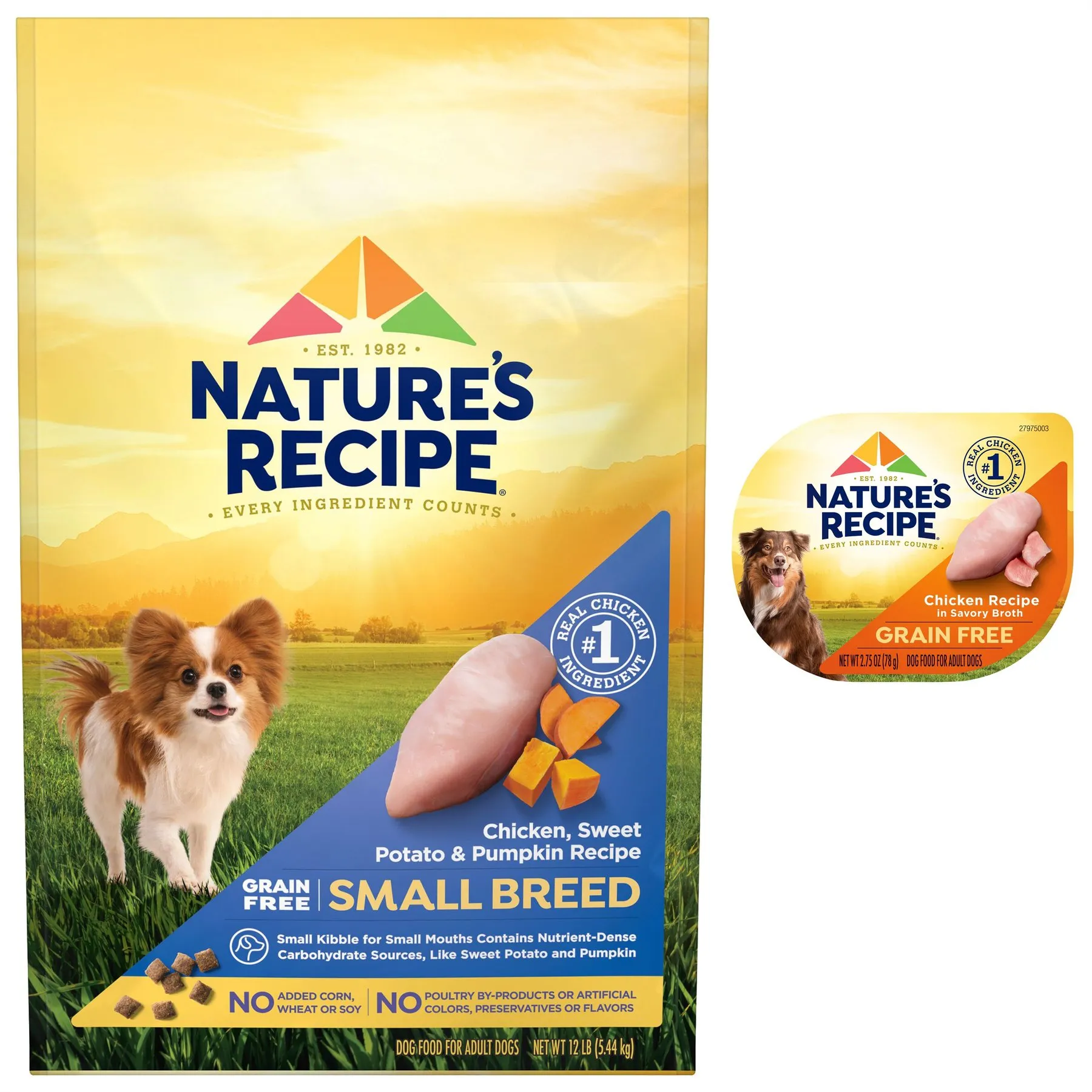 View of Grain-Free Chicken Recipe Dog Food: Small Breed & Wet Food Options ...