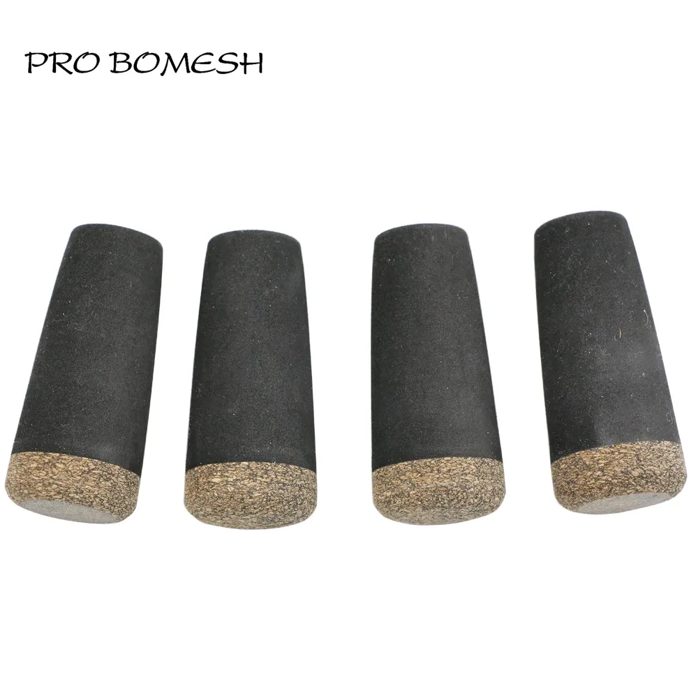 Accessories Pro Bomesh 4pcs/pack 60mm 8g Inner Diam 12mm Eva Fight Butt Cap Rubberized Cork Diy Fishing Rod Building Component Repair Pole