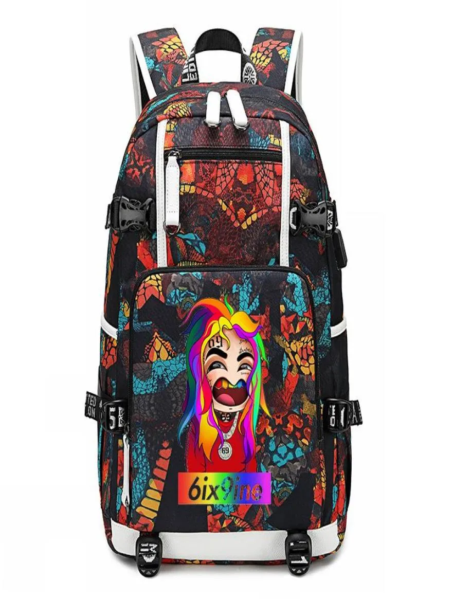 Zaino da 18 pollici da 18 pollici 6ix9ine Tekashi Gooba College Laptop Back Pack Borse per le ragazze grandi da viaggio Bagpack3834973