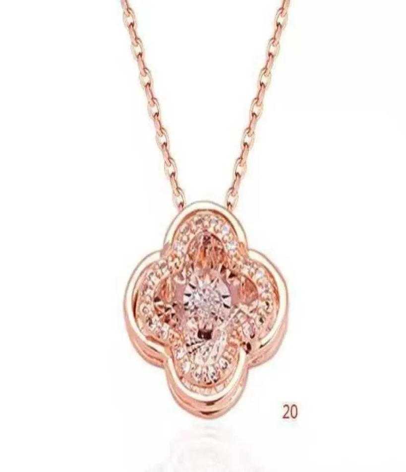 Pendant S Mode hétérose Smart Clover naturel Afrique du Sud Real Diamond Women039 Collier Earth4526704