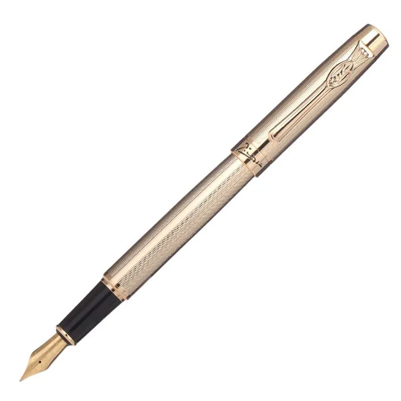 Pennen Picasso 933 Pimio Avignon Fountain Pen Classic Golden Clip Luxe Iridium Fine Nib Gift Box Optioneel kantoorbedrijf Writing Pen