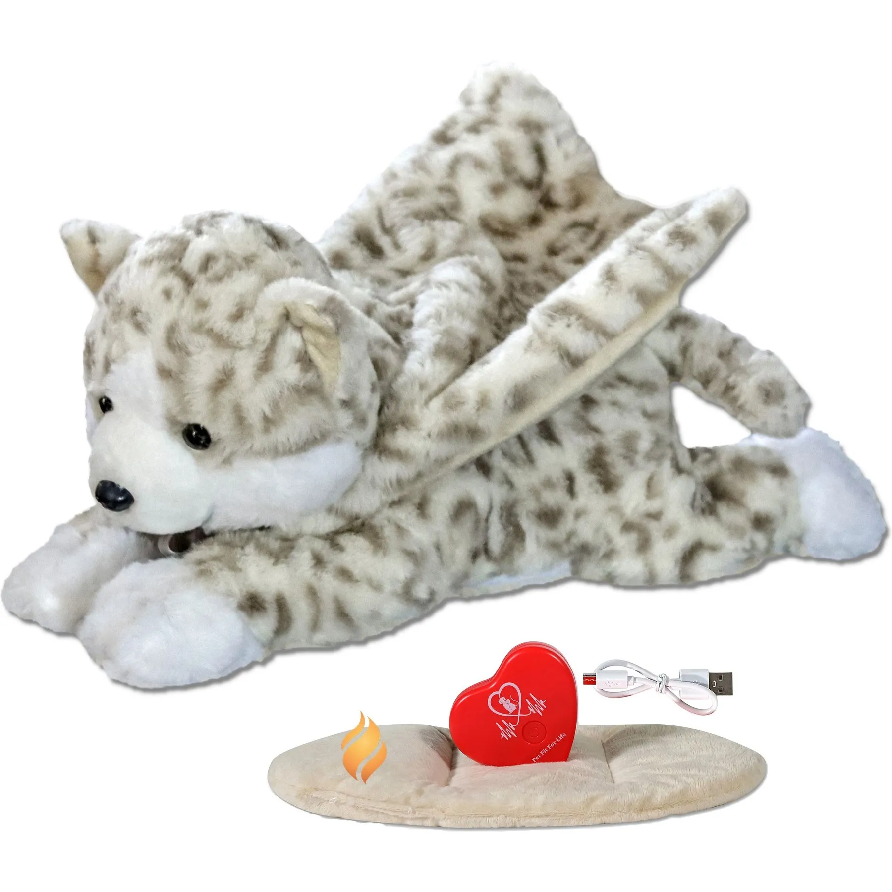 Heater Pad For Cats Lifelike Cat Plush: Calming Heartbeat
