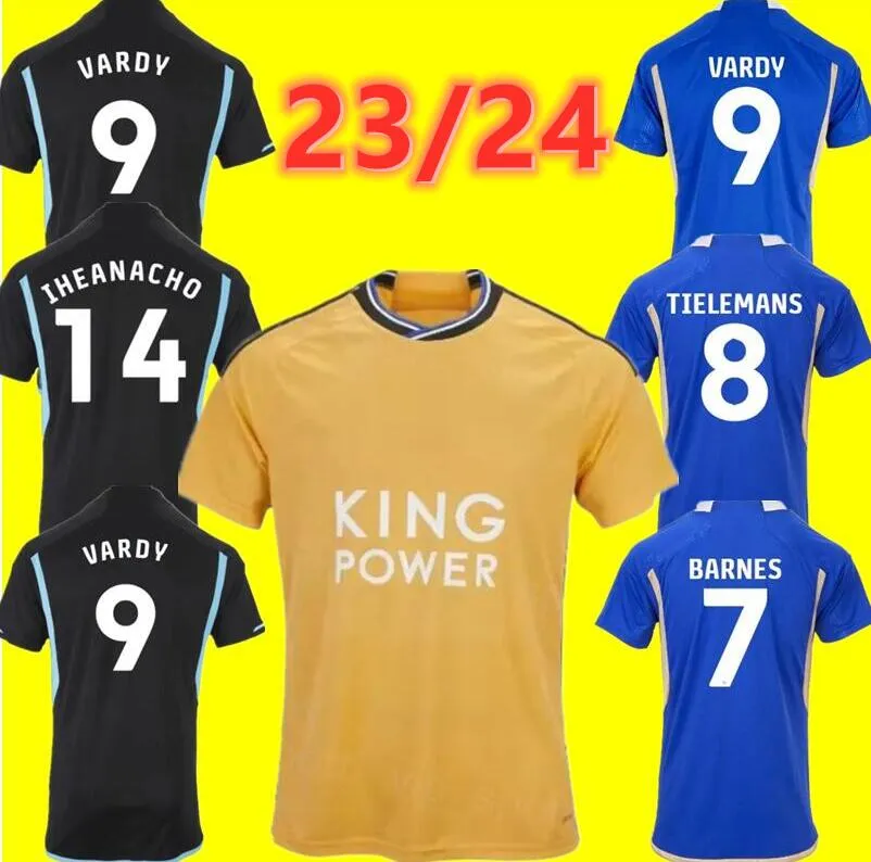 2023 2024 Leicesters Soccer Jerseys Dewsbury Heanacho Hall Barnes Tielemans 23/24 Football Shirthome Away Vardy Maddison Ndidi Lookman City Uniforms Men Kids Kit 88