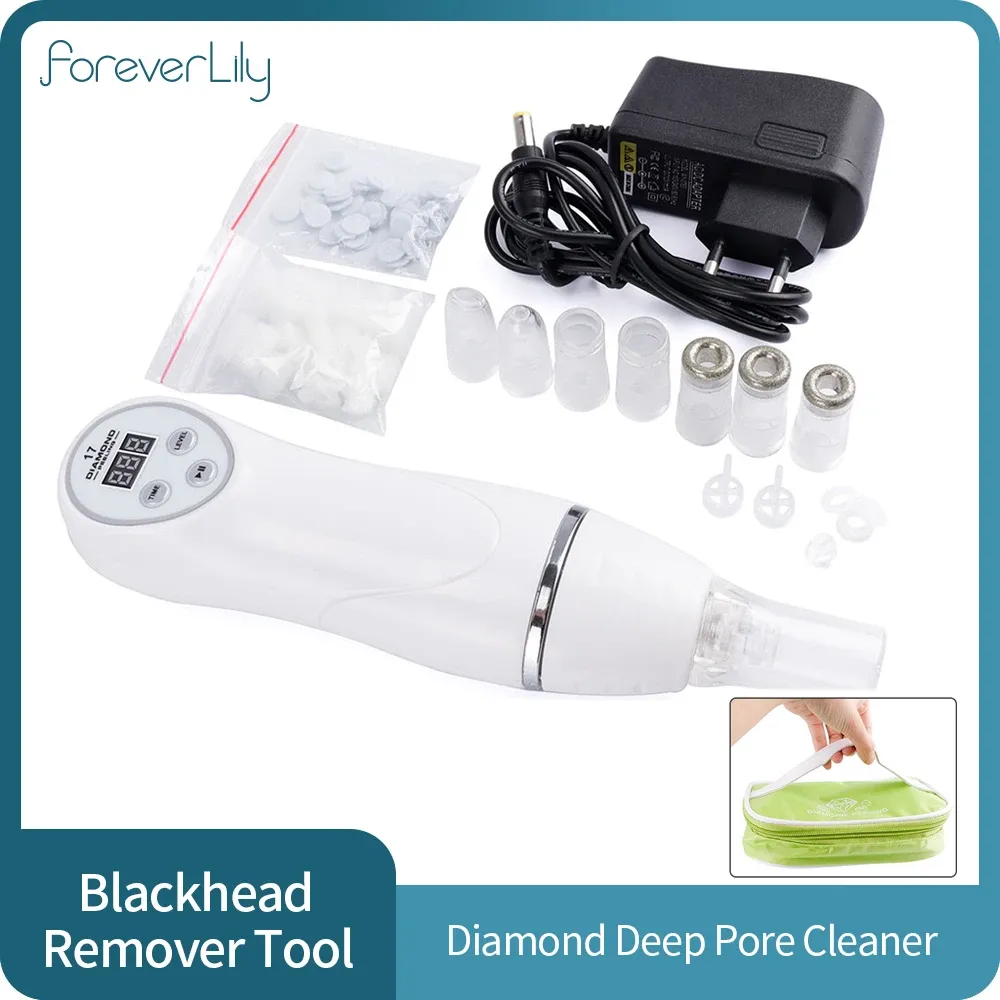 Aspiratoren# Diamond 17 Trinkstoffmikrodermabrasion Tiefe Peeling -Gerät Blackkopfentfernung Ance Poren Reinigung Vakuum Gesichtsnasenreinigung