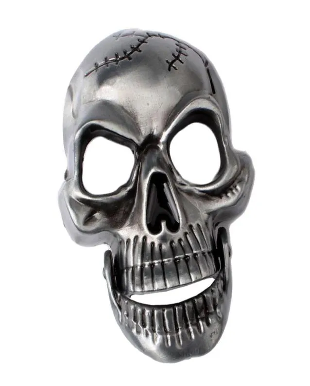 Cinture cranio punk gotico cranio skelleton testa argento cintura in pelle maschile incastrata jawbelts cinguetti 7862763