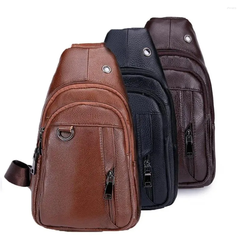 Mochila mochila bolso de techo de cuero genuino bolsas de cuerpo cruzado mensajeros de viaje de viaje corto para hombres mujeres mujeres