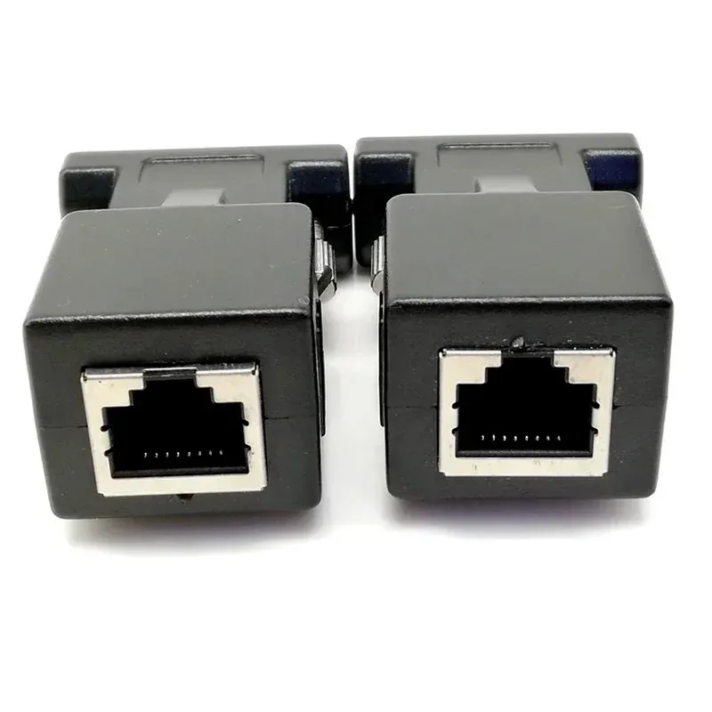 2024 15 Pin VGA Kobieta do RJ-45 Karta złącza VGA RGB HDB Extender do LAN CAT5 CAT6 RJ45 Network Ethernet Adapter do rozszerzenia VGA2. dla rj45 VGA Extender