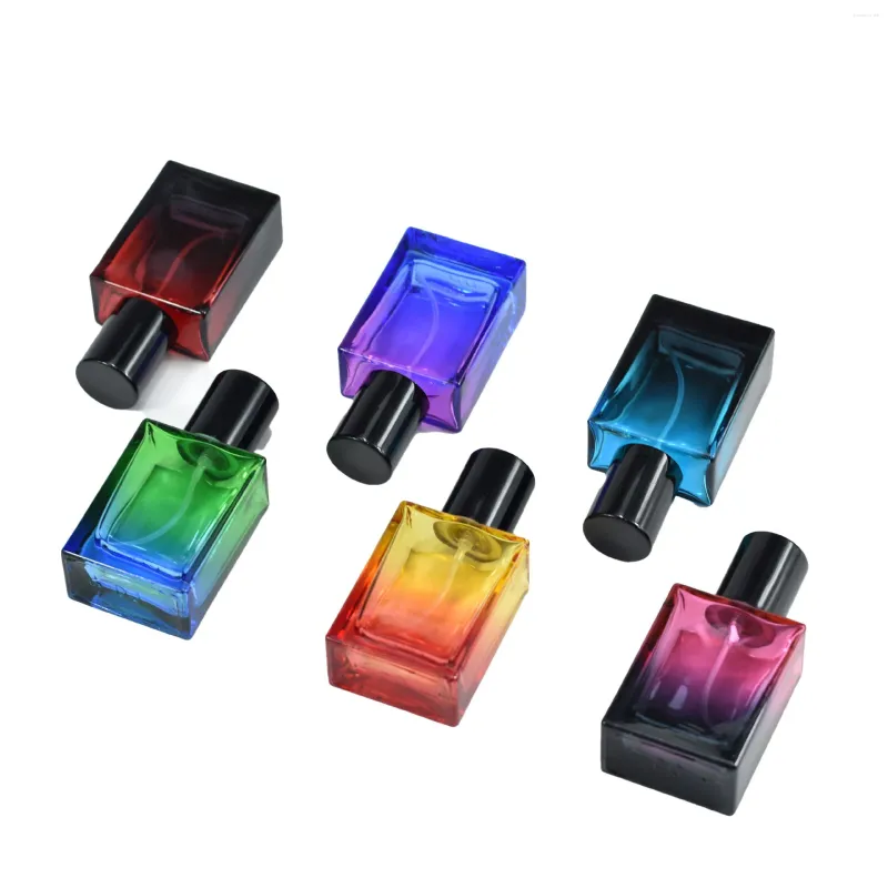 Storage Bottles 1pc 30ml Glass Perfume Atomizer Gradient Empty Spray Bottle Portable Fragrance Fine Mist Dispenser