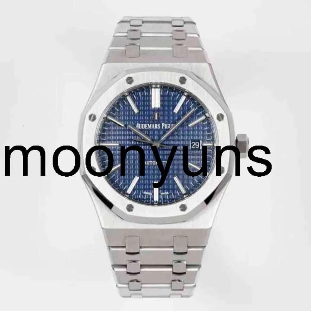 Piquet Audemar Luxury Mens Mechanical Watch ZF Factory Royal 15400 Blue Blue Grey Dial Swiss 3120 For Men ES Brand Owatch di alta qualità