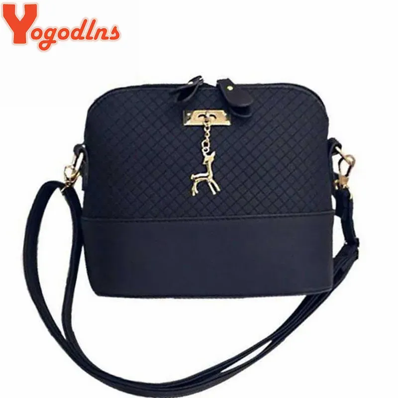 Shell Yogodlns HOT SALE! Women Messenger Bags Fashion Small Bag With Deer Toy Shell Shape Bag Women Shoulder Bags free shipping