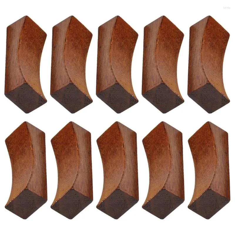 Set di stoviglie da 12 pezzi singoli bacchette concave a riposo per le bacchette pratiche Porta portano in legno Fornitura da pranzo semplice