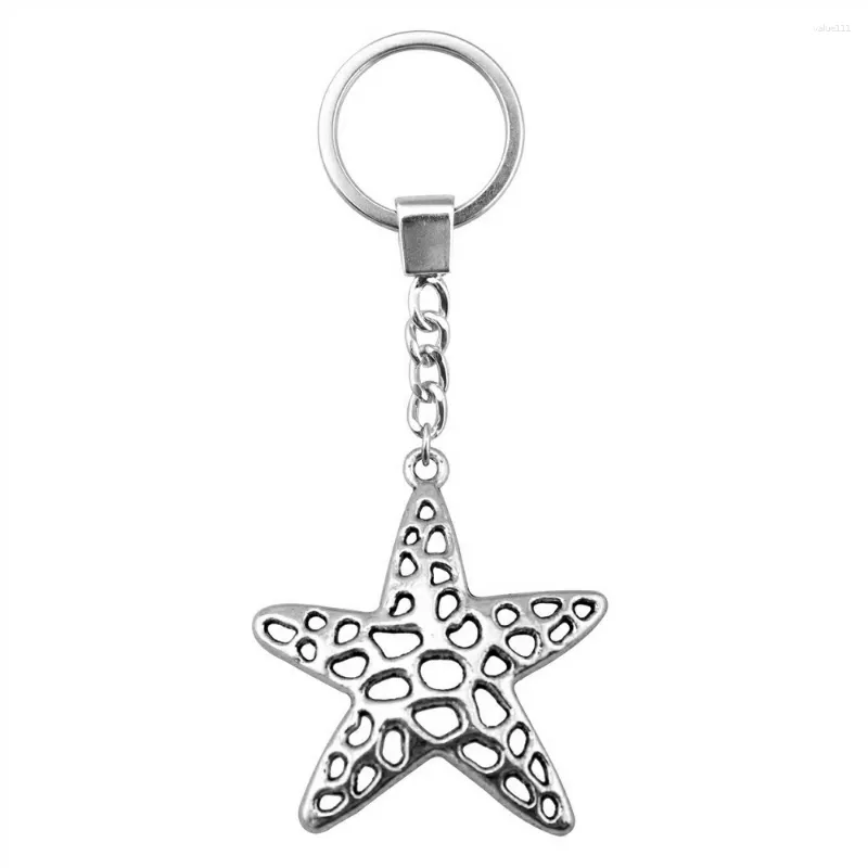Keychains 1pcs Accessoires de pendentif téléphonique étoiles de mer pour bijoux à la main