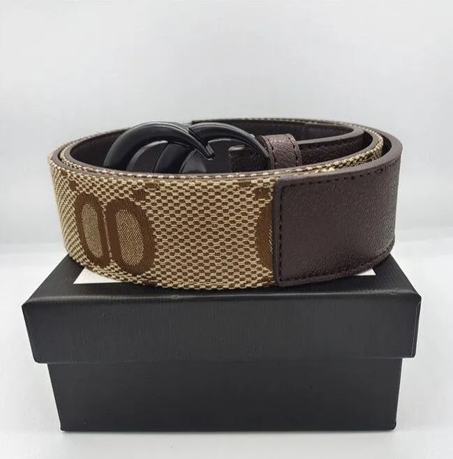 Ceinture de luxe Femmes Hommes Couiner Descente des ceintures Largeur de 3,8 cm de créateur de concepteur Black Brown Gold Letters