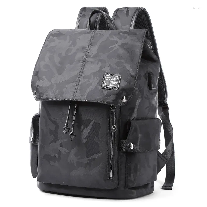 Backpack Camouflage BOY'S Casual Stylish Travel Bag Computer Simple Junior High School COLLEGE STUDENT'S Big ME