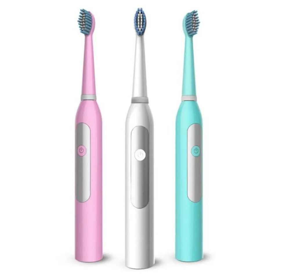 Roterande elektrisk tandborste ingen laddningsbar med 2 penselhuvuden battera tandborste tänder borste oral hygien tandborste5634195