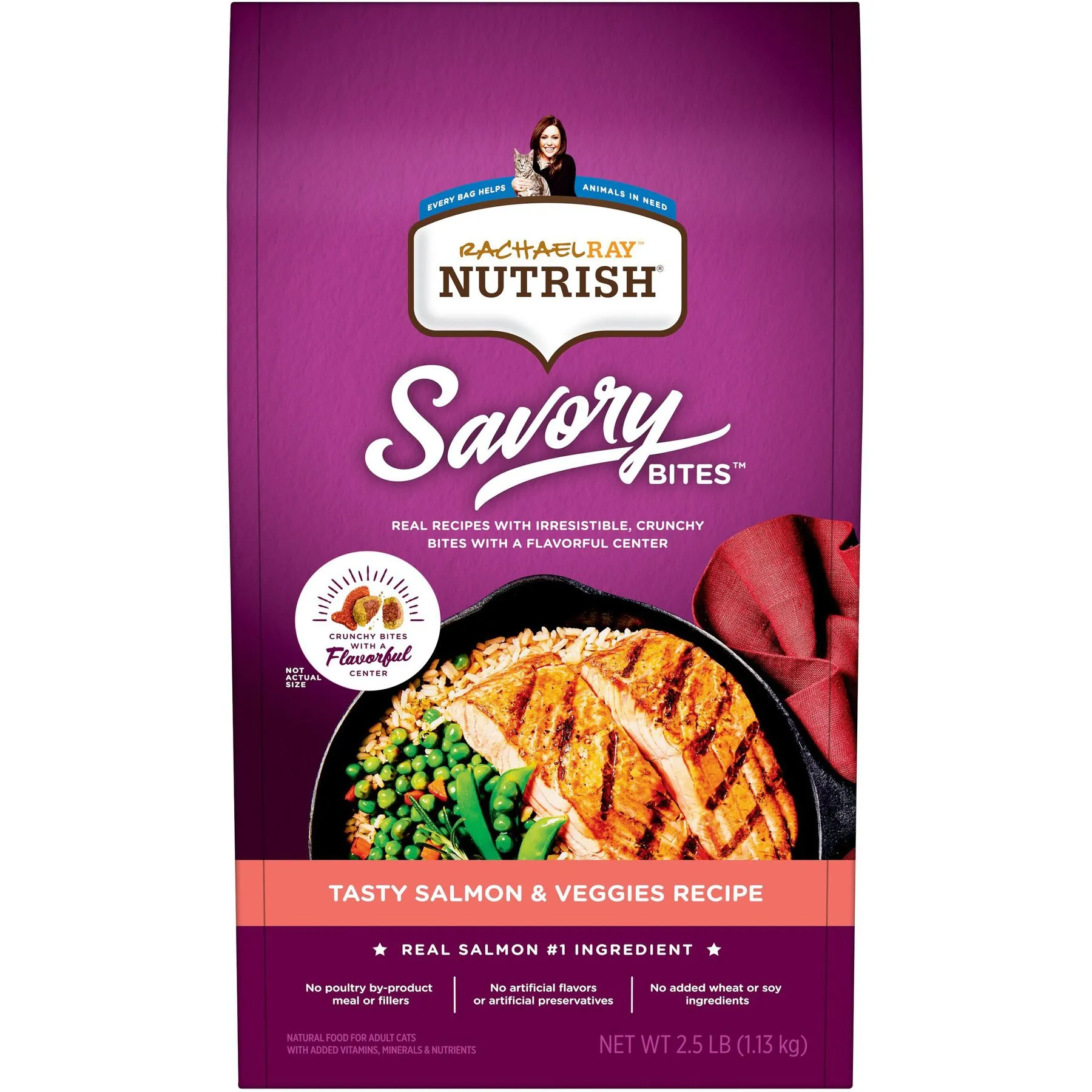 Salmon Veggies Cat Food Nutritious Dry Food for Healthy Cats