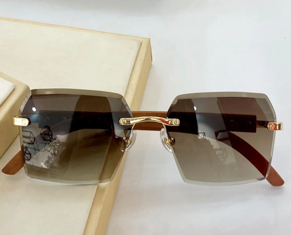 Çıkmaz Kare Güneş Gözlüğü Ahşap Kahverengi Gradyan Klasik Stil Sonnenbrille Occhiali Da Sole Erkekler Box3723280 Moda Güneş Gözlükleri