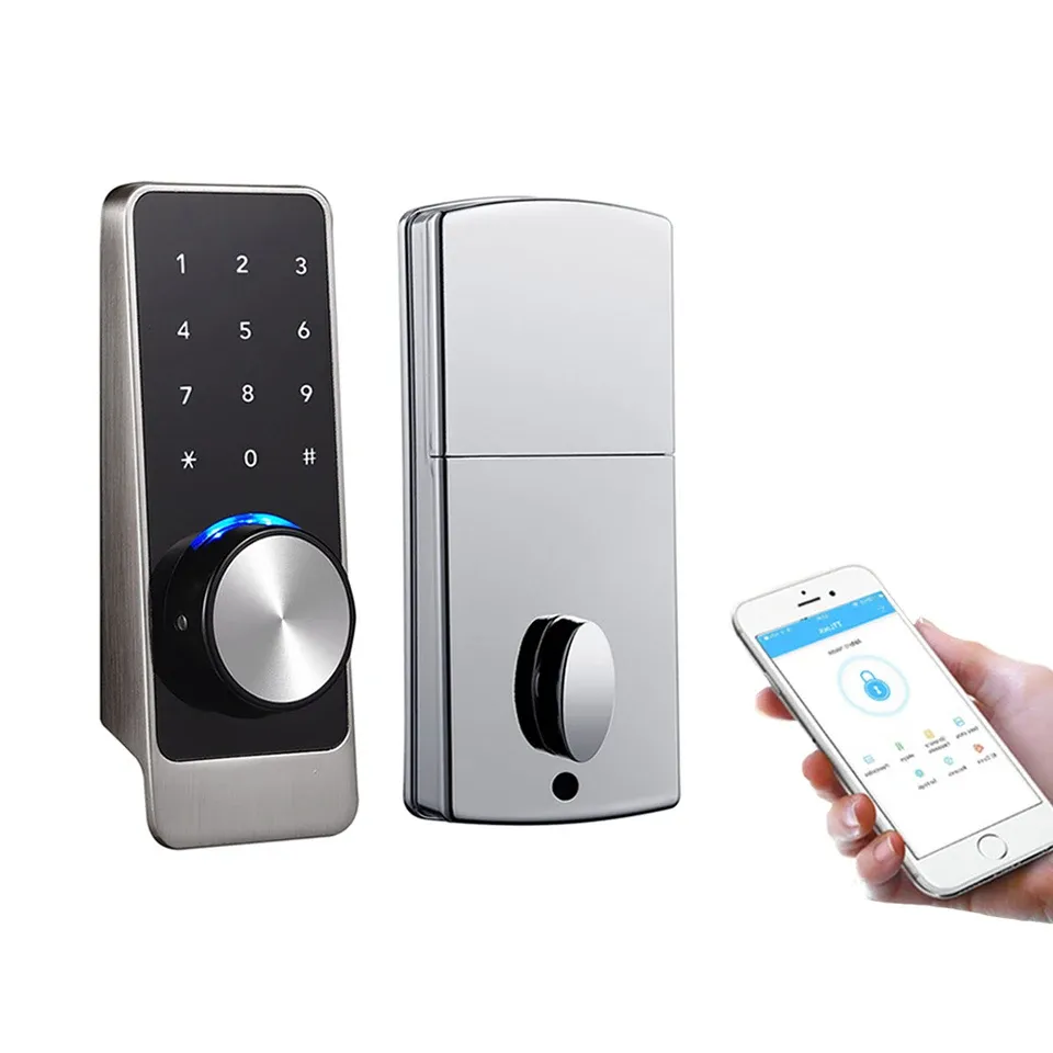 Controllo TTLOCK WiFi Internet Remote Control Screen Bluetooth Smart Deadbolt Door Dot