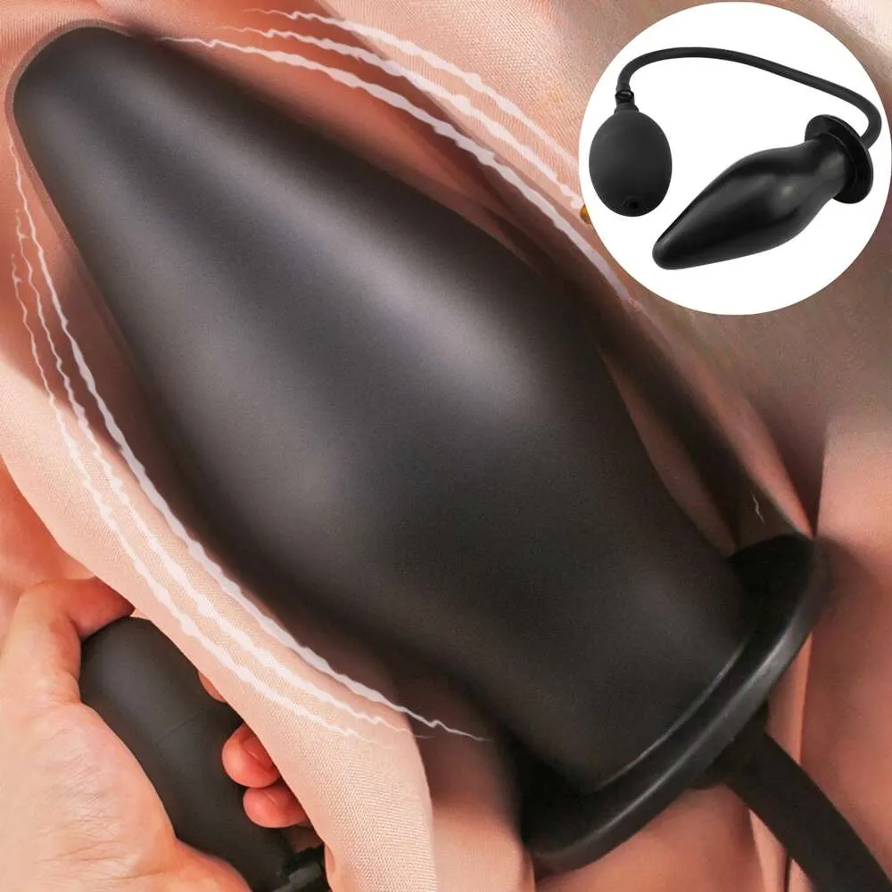 Opblaasbare buttplug anale dilatator massager uitbreidbare ballen sexy speelgoed elastisch voor mannen vrouwen volwassen gay bdsm game