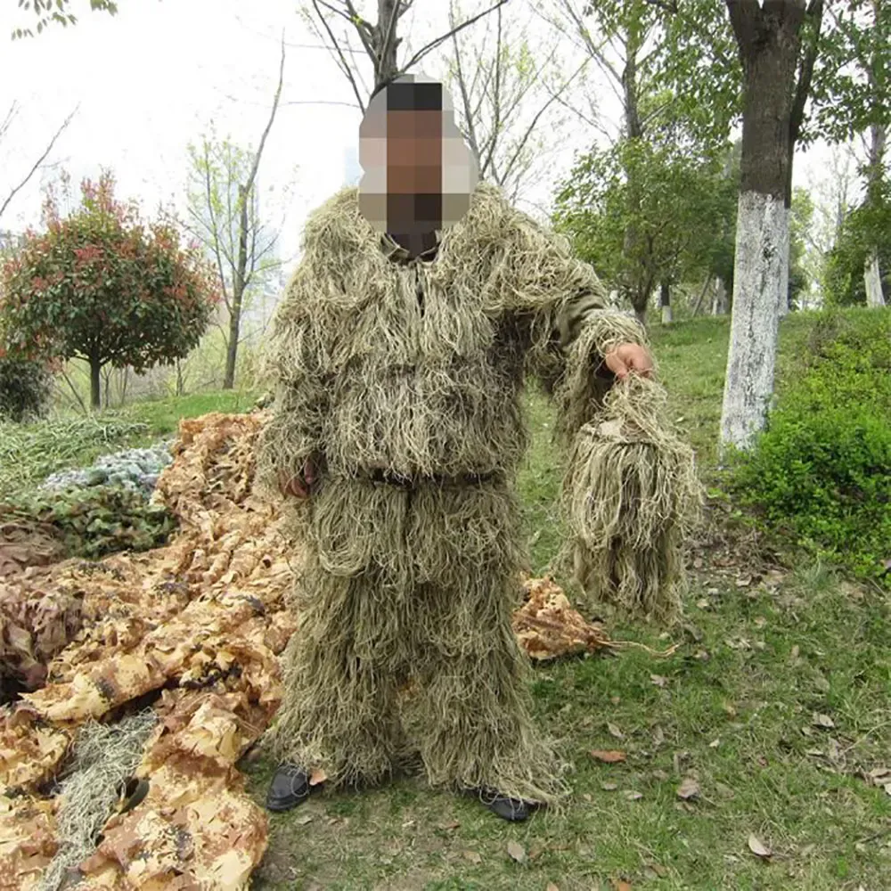 Footwear Hunting Secretive Woodland Ghillie Suit Aerial Shooting Sniper Green Clothes Adults Camouflage Military Jungle Multicam Clothing