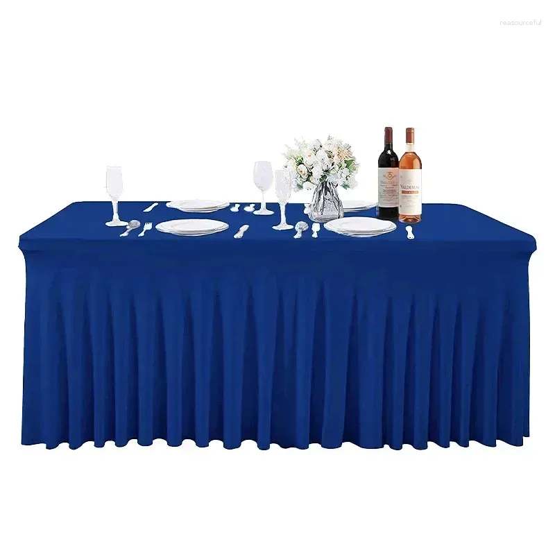 Table Cloth Skirt El Conference Office Elastic Rectangular Exhibition Tablecloth Gray22