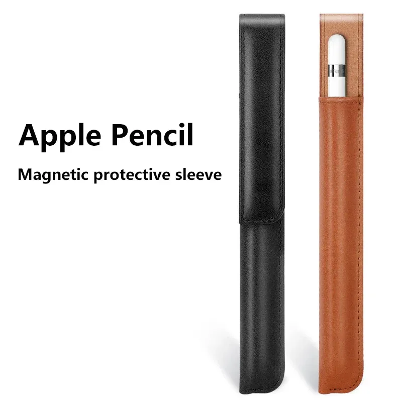 Apple Pencil 2 Case 1nd Gen Storage Box Sleeve Holder for Apple Pencil 1 2 Case Cover Tablet Touch Pen Pouch Pu Magnetic Bag