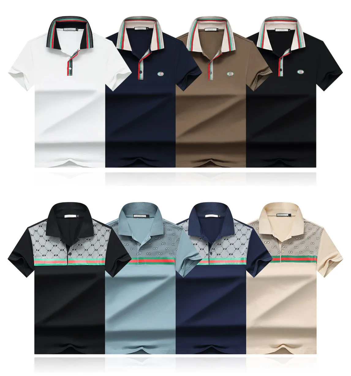 Designer men's POLO shirt lapel short sleeve multi-color Workplace Business brand embroidery cotton T-shirt men's and women's Business fashion formal top M-3XL-JS