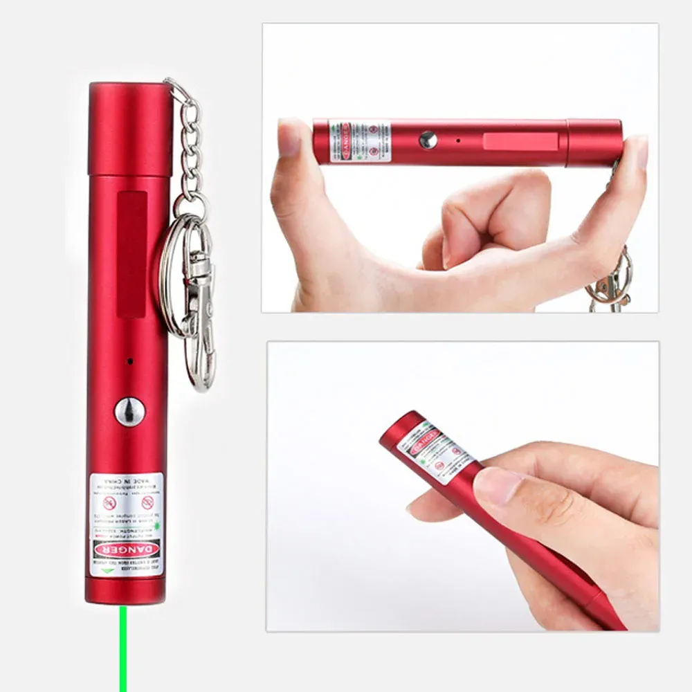 Scopes Mini puntatore laser verde USB Potente caccia a caccia rosso Laser 5MW Laserpointer Milita