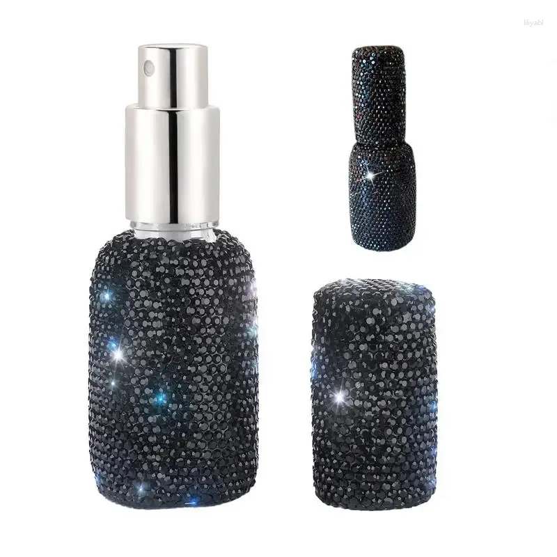 Bouteilles de rangement mini-parfum en strass atomiseur 30ml vaporisateur flottre bling parfum pompe pompe pylose vide pour la sortie