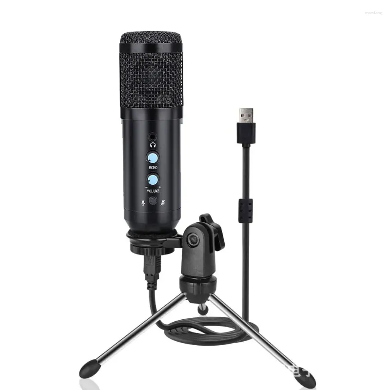 Mikrofone 48kz Laptop USB -Kondensator Mikrofon Live Karaoke Game Studio Reverb