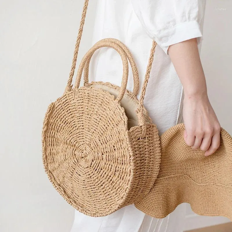 Round wicker crossbody bag sale