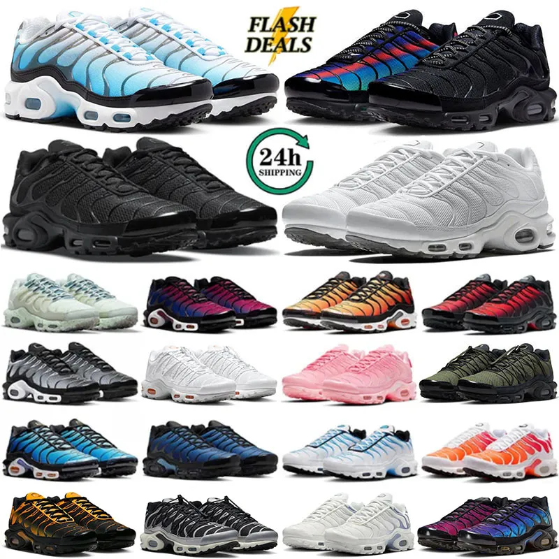 أحذية tn plus tns terrascape Running shoes men women Toggle Lacing Olive Triple Black Reflective Gold Clean White University Ice Blue Hyper Jade trainers sneakers