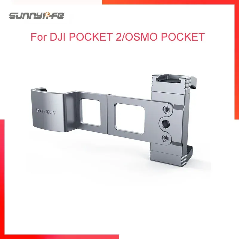 Brackets Aluminum Alloy Metal Mount Holder for Dji Pocket 2/osmo Pocket Smartphone Clamp Foldable Camera Handheld Gimbal Accessories