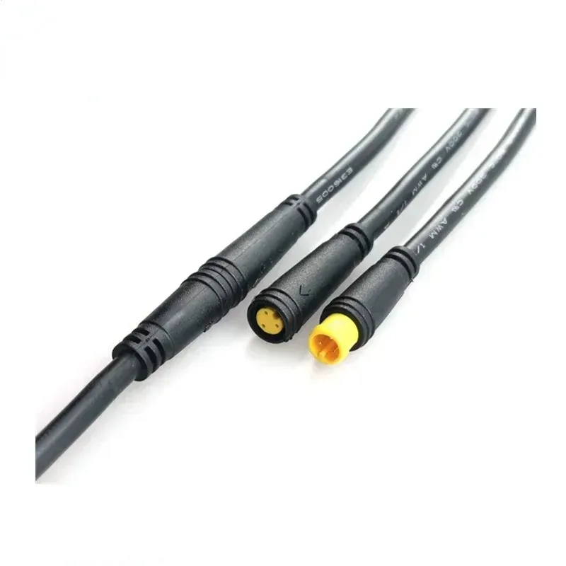 Waterdicht instrumentkabel met M6 3-pins mini buttplug en sensorsignaalconnector voor betrouwbare connectiviteit en signaaltransmissie in