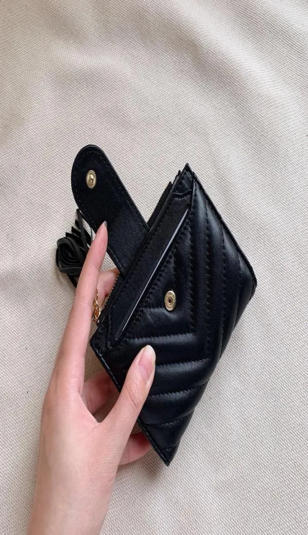 Nouveau produit en 2021 Portable Small and Exquise Trend Clipwomen En cuir Sacs de haute qualité Classic Coin Coin Purse Origin4569733