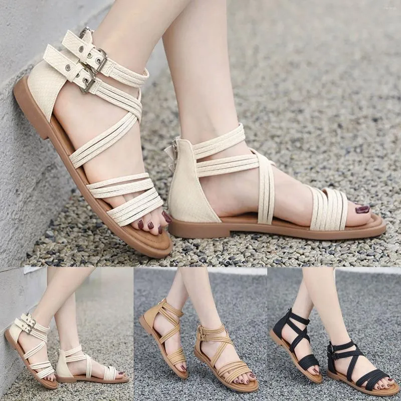 Sandalen damesschoenen te koop dames plus size open teen dikke zool zachte Romeinse vrouwen chic