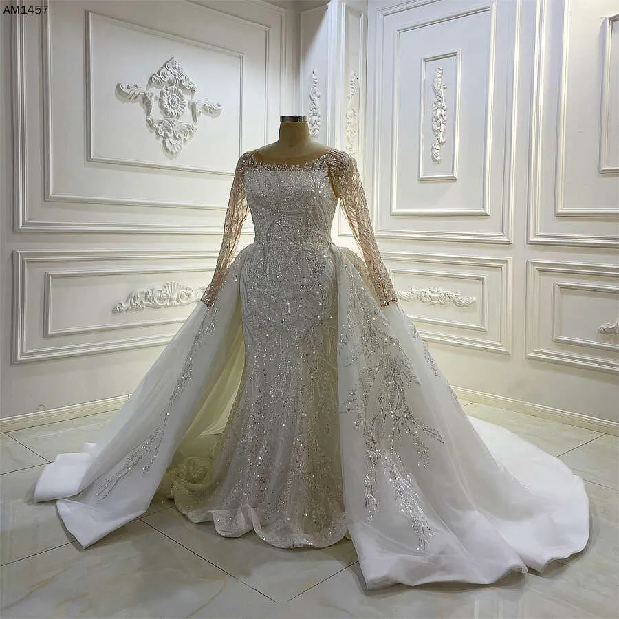 Sequin Lace Mermaid Wedding Dress, 2 In 1 Off Shoulder Illusion Crystal Beading, Juliet Half Sleeves, Plus Size, Square Neckline, Lace Up Back, Court Train, Tulle Fabric From Babynice888, $953.62 | DHgate.Com Sequin Lace Mermaid Wedding Dress, 2 In 1 Off Shoulder Illusion Crystal Beading, Juliet Half Sleeves, Plus Size, Square Neckline, Lace Up Back, Court Train, Tulle Fabric From Babynice888, $953.62 | DHgate.Com
