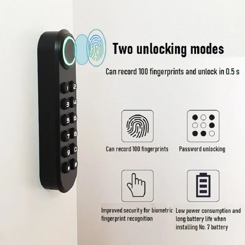Kontrol parmak izi şifre kilit akıllı parmak izi çekmecesi kilit mobilya ofis dolabı dolap parmak izi dijital akıllı kapı kilidi