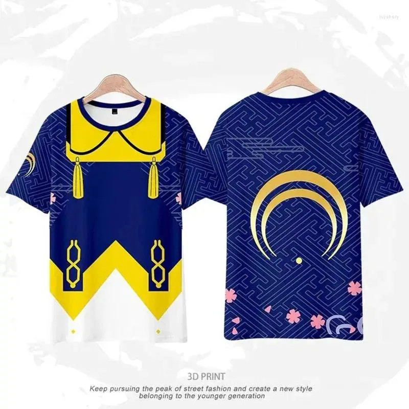 Męskie bluzy touken ranbu 3d T-shirt cosplay gra anime