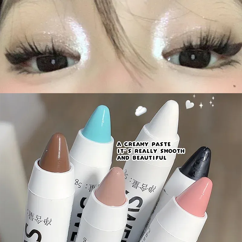 Eyeliner Multicolors Pearlescent Eyeshadow Stick Waterproof Glitter Shimmer Naken Eye Shadow Makeup Highlighd Pigment Silkworm Pen