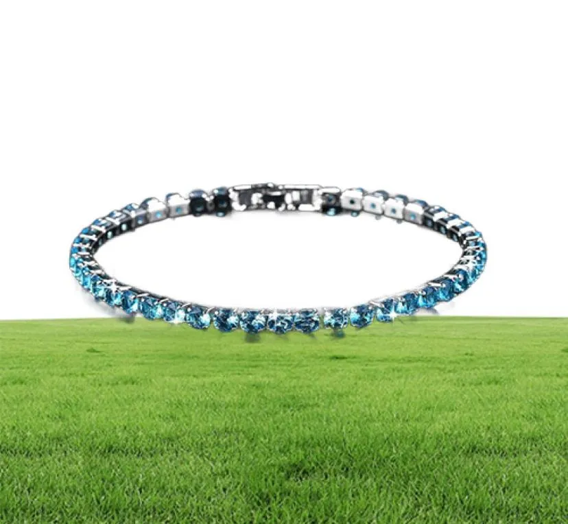 Une rangée trois rangées pleines de bracelets de zircon diamant cristal de rovskis fashion dames bracelet cadeaux de Noël Bangle1228723