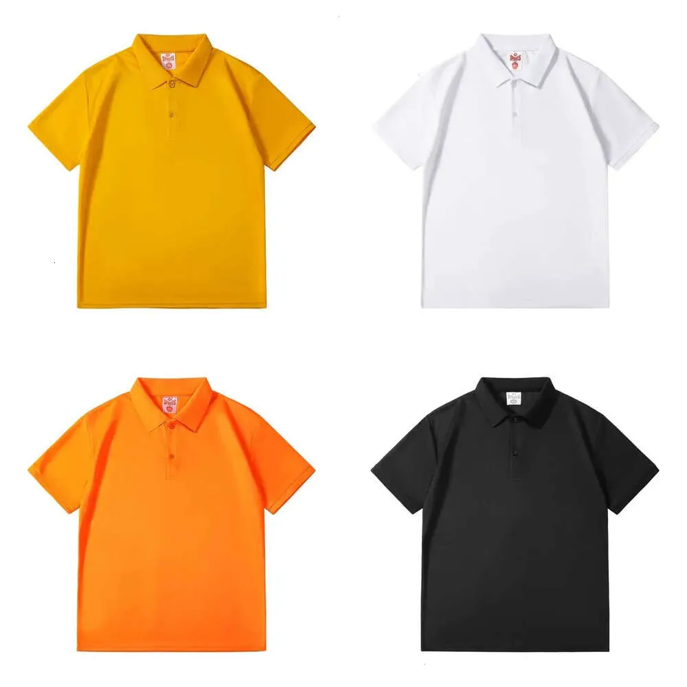 2024 T-shirt per colletto da uomo estivo T-shirt Solido colore versatile polo a mezza manica abiti casual traspiranti