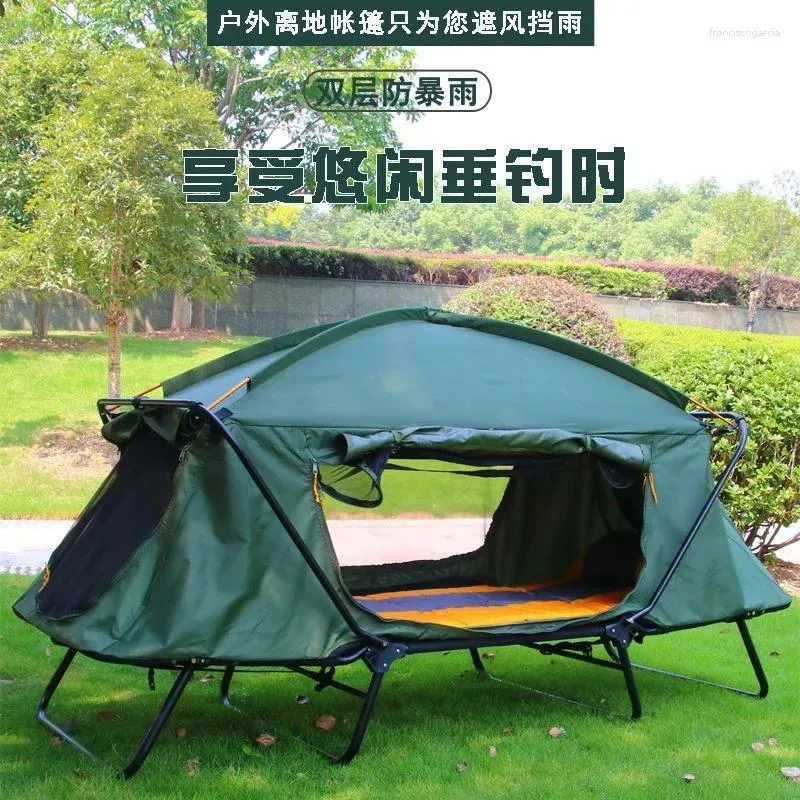 Tentes et abris tente extérieure camping preuve de pluie épaissante épaississement de la pêche à la double couture spéciale au large de la pluie au sol pro