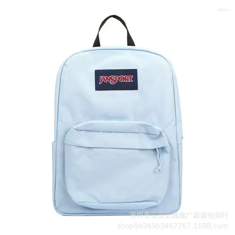 Backpack Cute Student Trend Solid Color High School Oxford Material For Boys And Girls Supplies