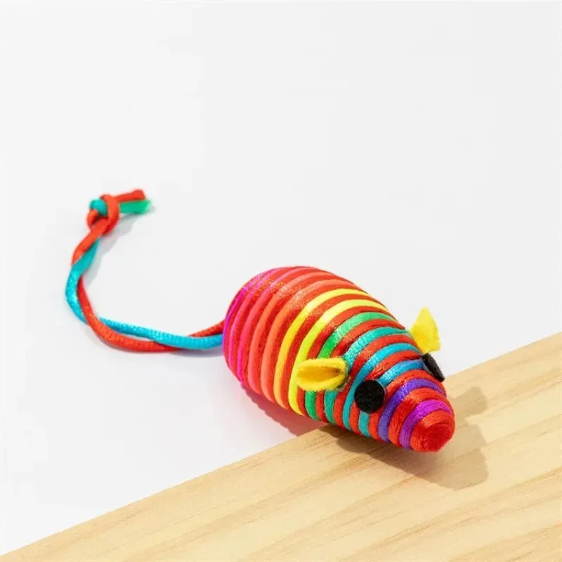 لعبة Pet Cat Toy Color Mouse Mouse Cat Toy Pet Supplies Cat Interactive Chew Toy Pet Accessories أداة تنظيف الأسنان