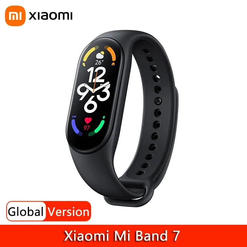 Pulseras xiaomi mi banda 7 pulsera inteligente 6 color pantalla amolada miband 7 sangre oxígeno traker Bluetooth impermeable banda inteligente