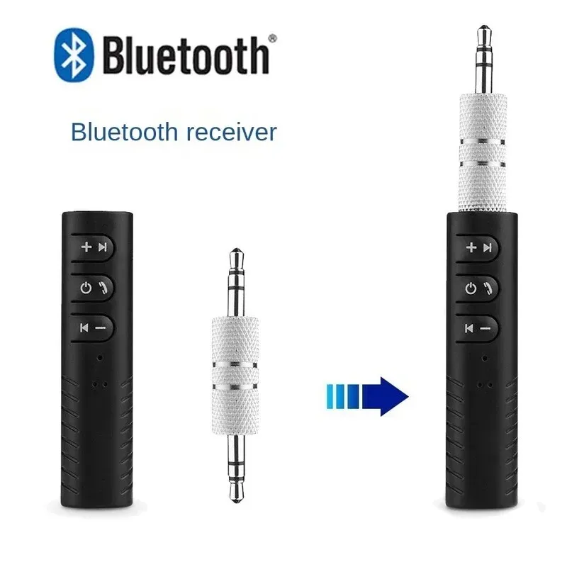 2024 جهاز استقبال بلوتوث على متن Bluetooth 3.5 مم محول سيارة لاسلكي بلوتوث AUX Audiofor محول الصوت اللاسلكي