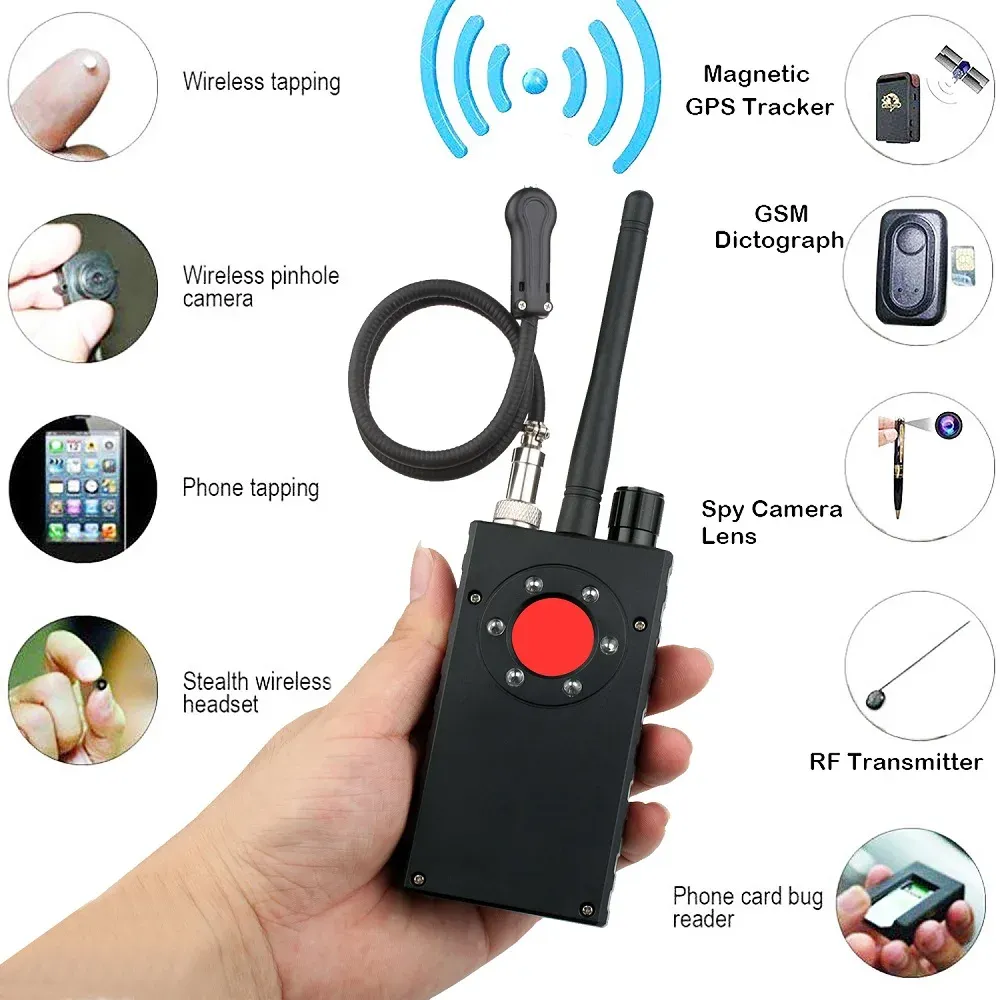 Verktyg Wireless GPS Detect Strong Magnetic Locator Detector Antispy Anti Candid Camera GSM RF Signa Detector Tracker