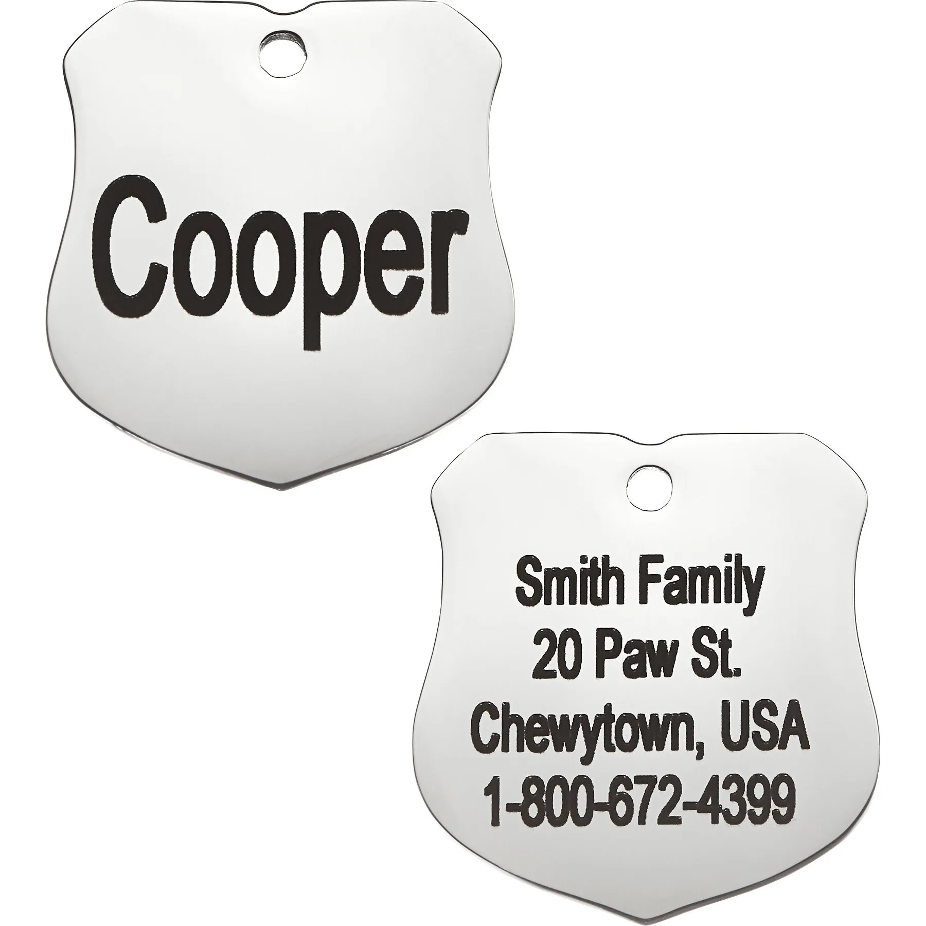 Gallery Detail: Personalized Pet Id Tag Stainless Steel Engraved For Cats Dogs